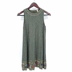 Anthropologie RAGA Hanna Beaded Swing Dress Sequin